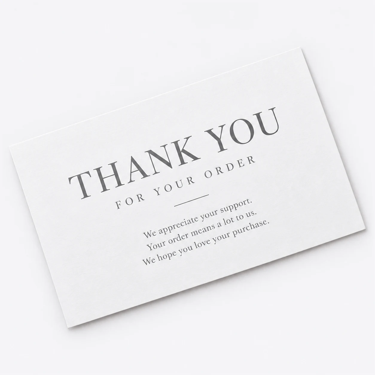 Thank you card