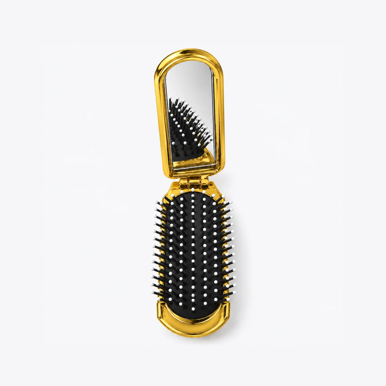 Foldable mirror brush